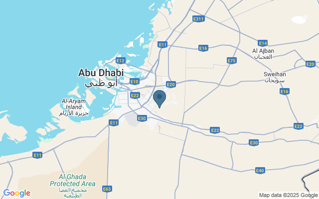 Kaart met locatie Abu Dhabi Heritage Village